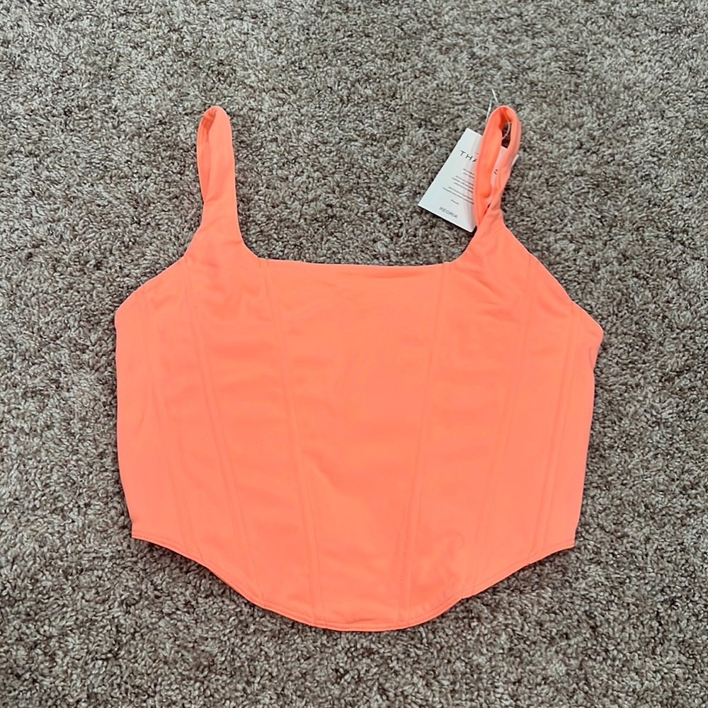 Corset zip top